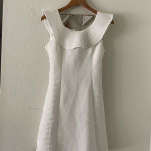 She + Sky white ruffle dress